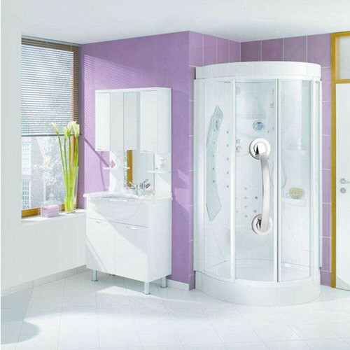 Bath Shower Grip Handle Bathroom Suction Cup Grab Bar Safety Rail Tub Support - Picture 5 of 8