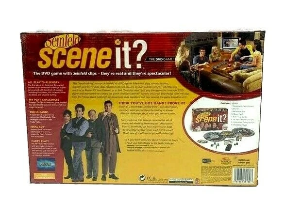 Mattel Scene It DVD Board Game Seinfeld Edition New Sealed - Image 3 of 4