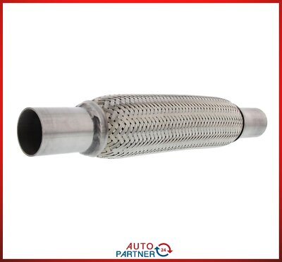 Universal Edelstahl Flexrohr INTERLOCK Ø 42 mm/ Länge 269 mm/ Gesamtlänge 390mm 