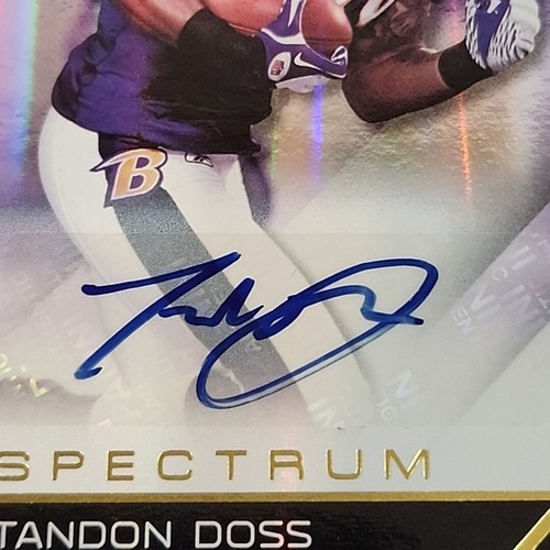 2011 Panini Absolute Memorabilia Spectrum Gold 281/299 Tandon Doss Rookie Auto - Picture 6 of 12
