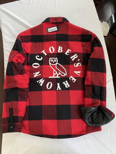 OVO Flannel Jacket Sherpa \u0026 Leather Red 