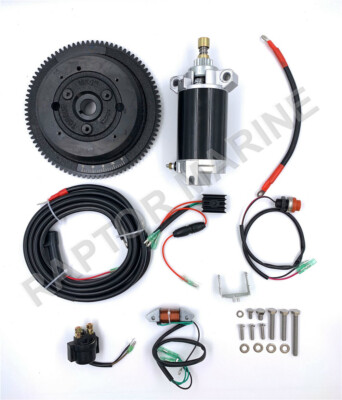 Electrical start conversion kit for YAMAHA 2 stroke 40HP outboard, model 66T