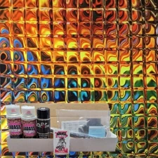 Hydro Dipping Kit- Candied Carbon Fiber Film, Activator, Paints