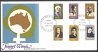 Australia 1975 FAMOUS WOMEN (6) Fine Used on Unaddressed First Day Cover SG602-7