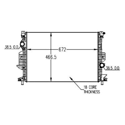 Radiator for Ford C-MAX 2013-2014
