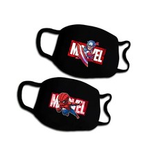 FACE MASKS  Adult 2 PCS  CAPTAIN AMERICA  SPIDERMAN  Marvel Cloth Face Cover