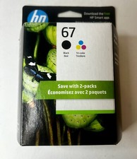Genuine HP 67 Ink Cartridge Combo for HP 2752 4152 6052 6455 Exp. 6/2024