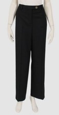 $5000 Chanel Women's Black Wool Suit Dress Pants Size 40