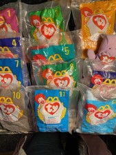 COMPLETE SET LOT OF 12 Ty Beanie Babies with Errors