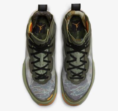NIKE UNDEFEATED AIR JORDAN 37 OIL GREEN Size6.5 Collaboration Limited Jordan UNDEFEATED × Nike Air Jordan 37 Oil Green DV6255-300 Men main image 4