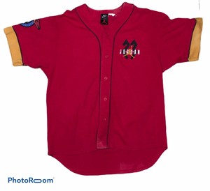 red jordan baseball jersey