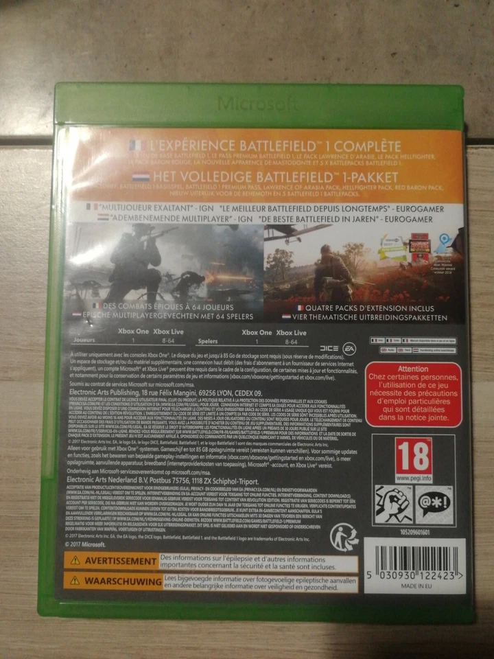 BATTLEFIELD 1 REVOLUTION XONE FR OCCASION, photo 2 sur 4