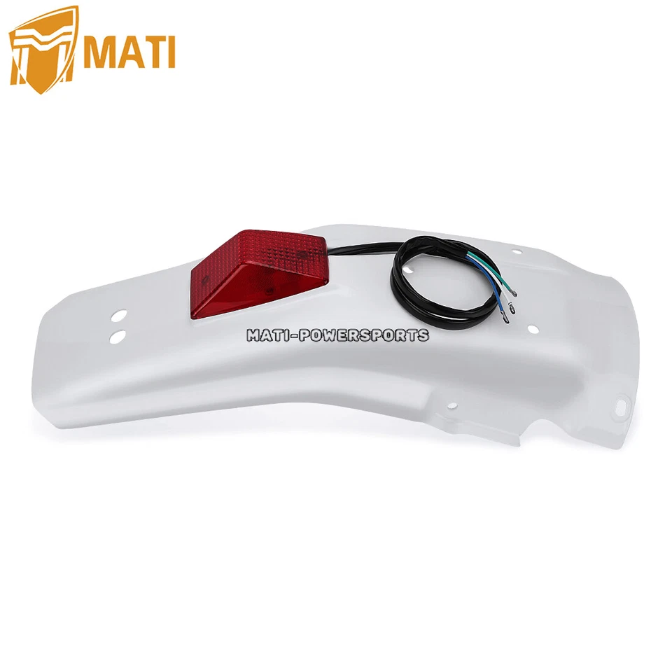 Guardabarros trasero con luz trasera para Honda XR250R XR250L XR350R XR600R XR650L guardabarros Foto 3 de 4