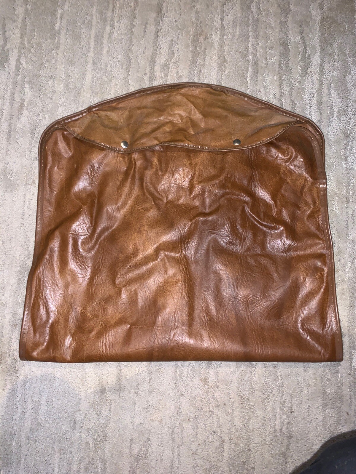 Vintage American Tourister Luggage Garment Suit Bag Leather Brown eBay