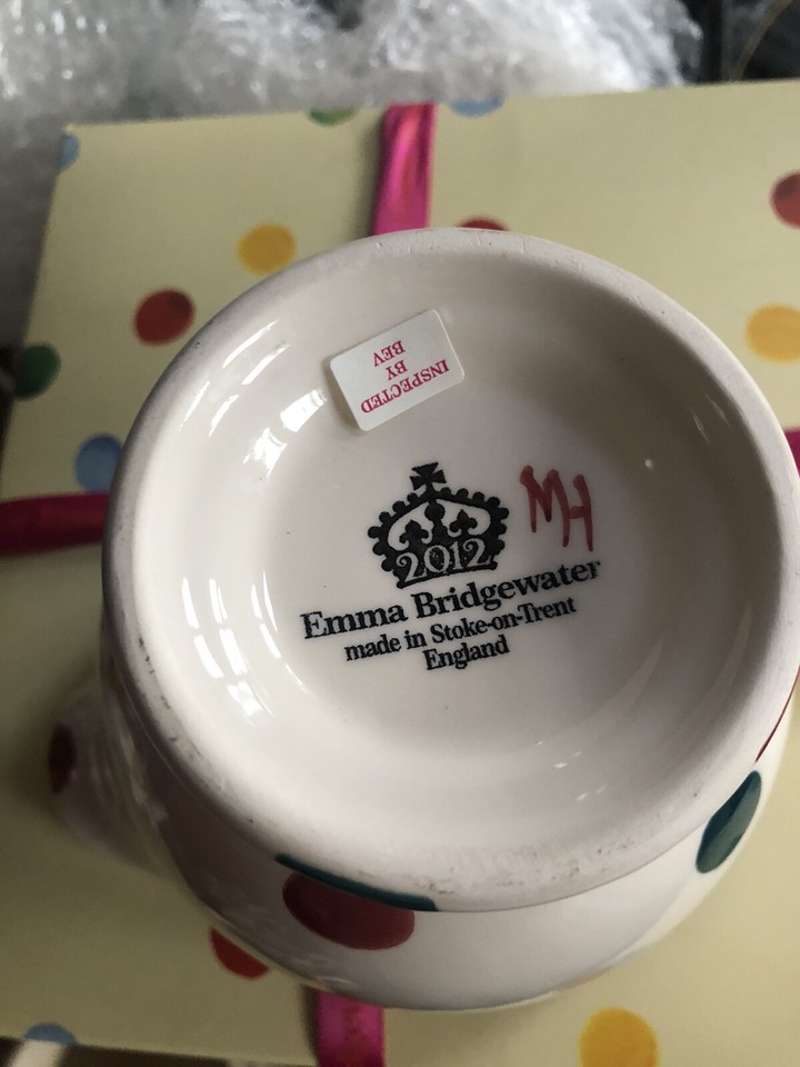 Emma Bridgewater Polka Dot Large Gravy Boat And Saucer Never Used eBay