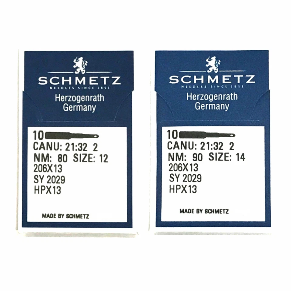 Set of 20 Schmetz 206X13 Size 12 & 14 Needles for Singer 206, 306K, 319K, 320