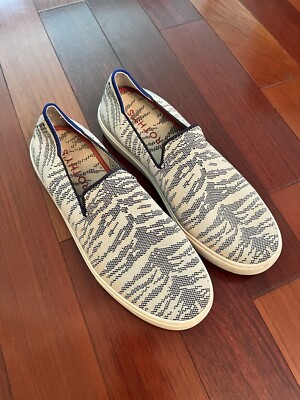 Rothys Zebra Print Animal Sneakers Gray