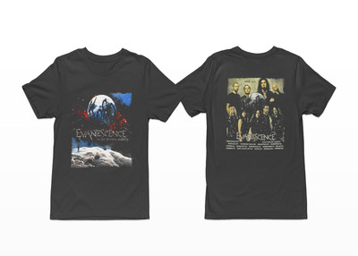 Korn & Evanescence Tour 2022, 2 Sided, Vintage Graphic 100% Cotton Shirt 101911