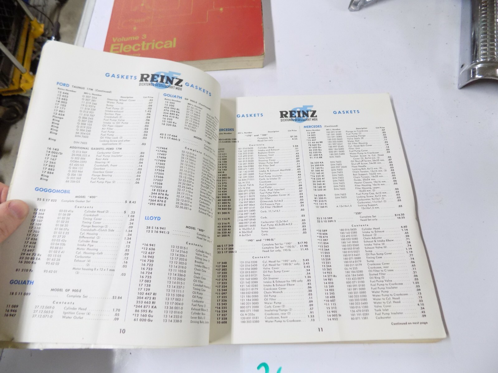 1959 GERMAN FRENCH ITALIAN CONTINENTAL CAR PARTS CATALOG MANUAL eBay