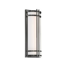 Skyscraper LED 18 inch Bronze Outdoor Wall Light in 3000K, 18in.