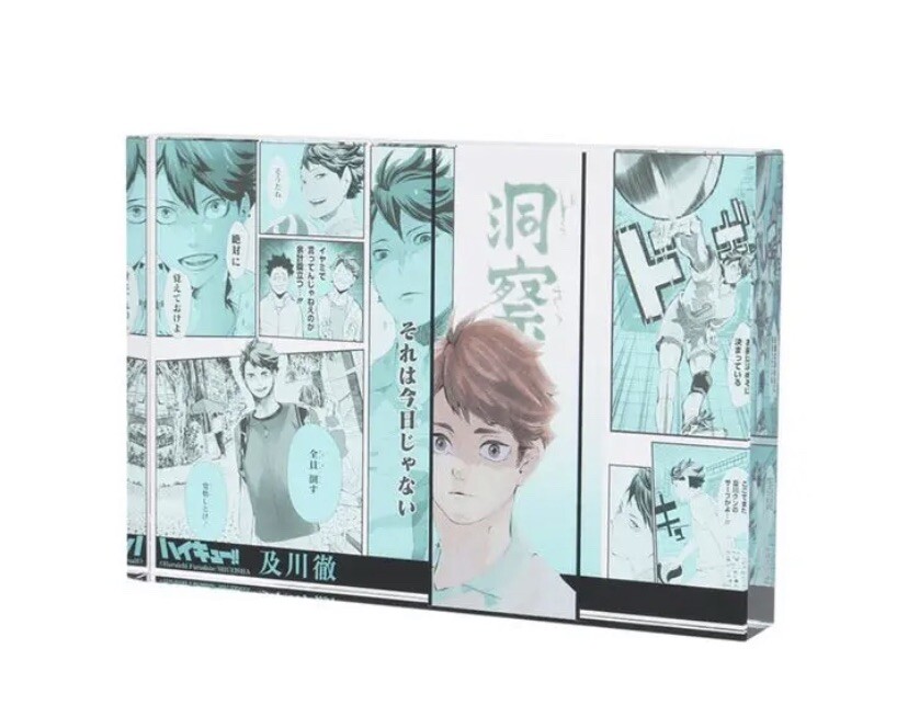 Bloque acrílico cumpleaños Haikyuu Toru Oikawa HEROS Japón Jump Shop HQ 5,9 pulgadas