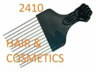 AFRO Comb with Black Fist Metal African Hair Pik -2410- Free UK Delivery !!!!