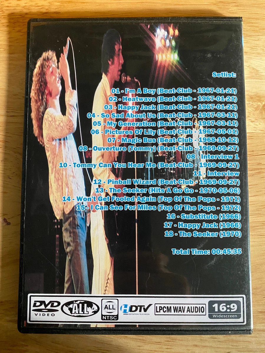 The Who - Live at Beat Club 1972 DVD Pete Townshend Roger Daltry