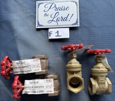 UPC 032888000063 product image for FOUR  1-1/4'' LEAD FREE BRASS GATE VALVE FEMALE THREADED CONNECTIONS 100-006 | upcitemdb.com