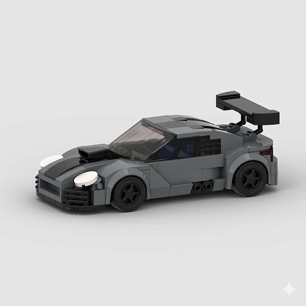 MOC LEGO Car: Porsche 911 GT3 RS Building Blocks Set (247 Pcs)