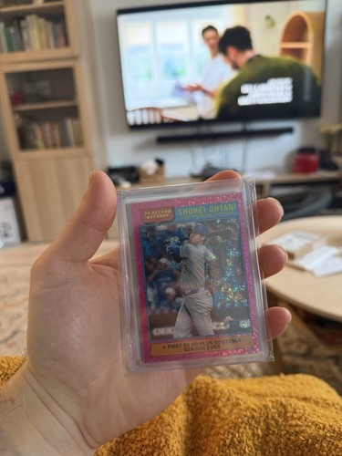 2025 Topps Heritage  Record Break Shohei Ohtani #1 Chrome Pink Sparkle Refractor