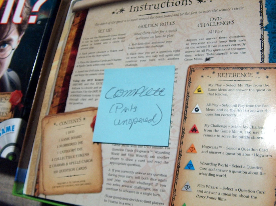 Scene It? HARRY POTTER: THE COMPLETE CINEMATIC JOURNEY DVD Game New open box - Image 4 of 4