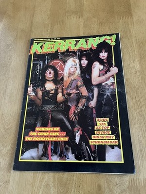 Kerrang! Heavy Rock Metal Magazine No 57 15-28 December 1983 Motley Crue Cover