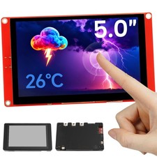 ESP32 Display 800 480, 5 Inch HMI Basic ESP32 RGB TFT LCD Touch Screen with A...