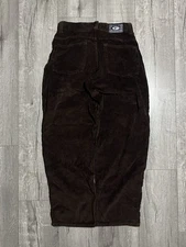 VTG LA GATE Brown Corduroy Jnco Baggy Rave Interstate Hi Cutline Pants Size 32