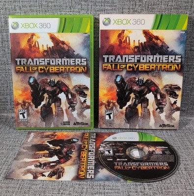 Transformers Fall of Cybertron - Microsoft Xbox 360 CIB W Manual & Slipcover