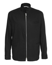 NWT MARCO PESCAROLO "JET" JACKET black wool cashmere luxury Italy 52 L