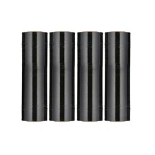 4 Rolls 18 in  x 1500 ft x 47 Gauge Tinted Black Cast Hand Stretch Wrap