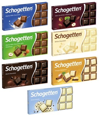 7 SCHOGETTEN Chocolate Bars Bundle Flavor Varity Made in Germany 7x100g