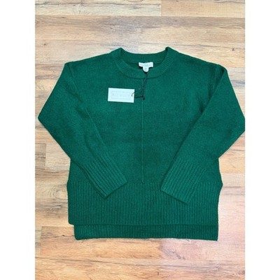 Emerald Green Sweater Tunic NWT Republic M Wool Blend Preppy Old Money Chic