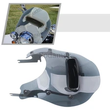 Smoke Windshield Vented Mount Set For Harley Davidson Road King Special FLHRXS