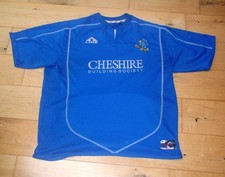 MACCLESFIELD TOWN F.C 2006/2007  DIV. 2 BLUE HOME FOOTBALL XL ADULT SHIRT JERSEY