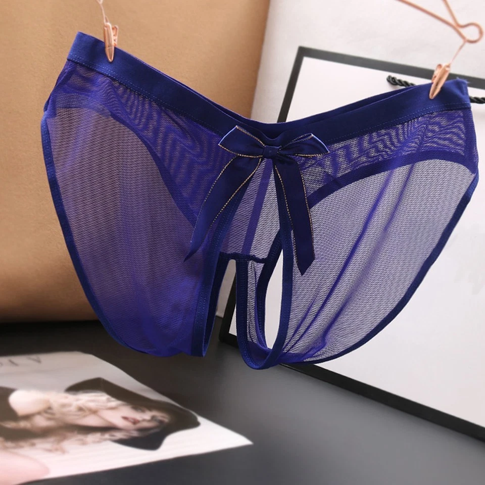 Schritt offen Spitze Höschen Tanga G String Slip offener Schritt sexy Damen Unt - Bild 4 von 4