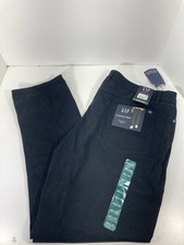 Gap 5 Pocket Pants Men Size 40X30 Black Stretch Slim Fit Super Soft Classic NWT