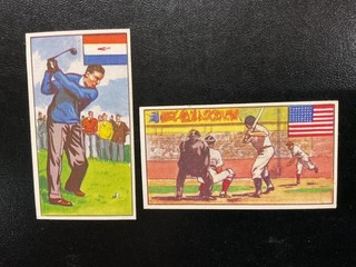 DICKSON ORDE SPORTS OF THE COUNTRIES SET 25 TRADE CARDS BABE RUTH BASEBALL 1962
