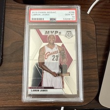 2019-20 Panini Mosaic MVPs LeBron James #298 PSA 10 Cleveland Cavaliers