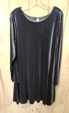 Old Navy Women's Size XXL Blue Velour Dress