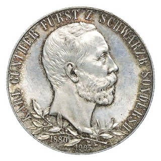 Kaiserreich Schwarzburg Sondershausen 2 Mark 1905 Regierungsjubiläum