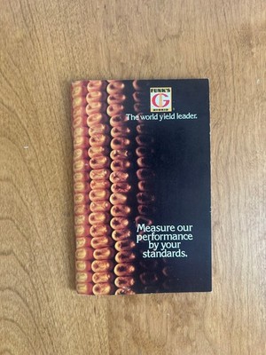 Vintage 1977 39th Edition Funks G Hybrid Corn Data Notebook