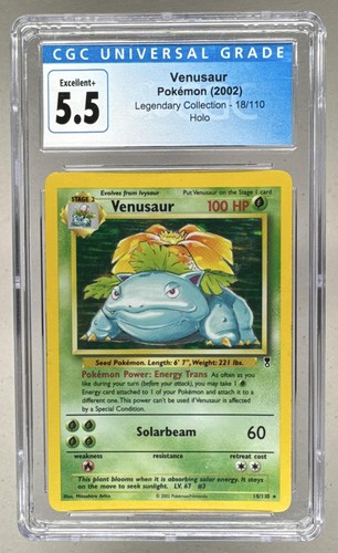 Venusaur graded CGC 5.5 for sale on eBay