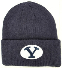 NEW Brigham Young BYU Cougars Nike Knit Navy Stocking Cap Beanie Hat Adult OS